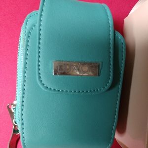 Buxton cardholder, small phone and cigarette carrier with strap